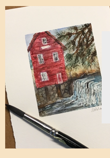 Watercolor Wednesday "Starr's Mill" replay from January 25, 2023