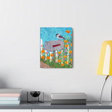 Load image into Gallery viewer, "Waiting for the Mail" Canvas Print, Reproduction on canvas of an original acrylic painting.