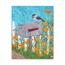 Load image into Gallery viewer, "Waiting for the Mail" Canvas Print, Reproduction on canvas of an original acrylic painting.