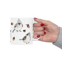 Load image into Gallery viewer, Tufted Titmouse Coffee Mug, Day 28 of 100
