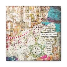 Load image into Gallery viewer, "You are the Artist" Canvas Print, Reproduction on canvas of an original mixed media painting.