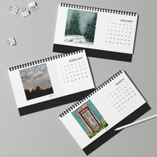 Load image into Gallery viewer, 2026 Watercolor Desk Calendar, Original Watercolor Artwork, Seasonal Monthly Art Calendar, Artist Gift, Small Watercolor Paintings,