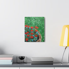 Load image into Gallery viewer, "Bed of Tulips" Canvas Print, Reproduction on canvas of an original mixed media painting.