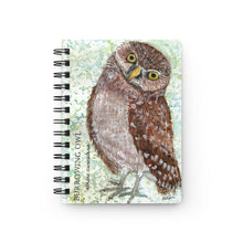 Load image into Gallery viewer, Burrowing Owl 5x7" notebook, Birdwatcher's journal