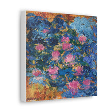 Load image into Gallery viewer, "Water Lilies" Canvas Print, Reproduction on canvas of an original mixed media painting.