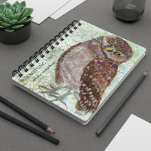 Load image into Gallery viewer, Burrowing Owl 5x7" notebook, Birdwatcher's journal