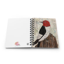 Load image into Gallery viewer, Red Headed Woodpecker 5x7" notebook, Birdwatcher's journal,