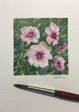 Load image into Gallery viewer, "Petunias" original watercolor painting