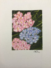 Load image into Gallery viewer, "Hydrangeas" #1 original watercolor painting