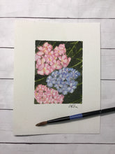 Load image into Gallery viewer, "Hydrangeas" #1 original watercolor painting