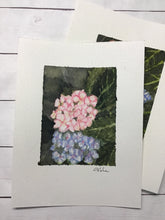 Load image into Gallery viewer, "Hydrangeas" #1 original watercolor painting