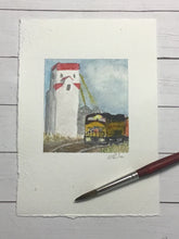Load image into Gallery viewer, "Rails across the Heartland" original watercolor painting
