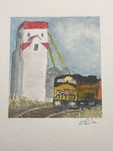 Load image into Gallery viewer, "Rails across the Heartland" original watercolor painting