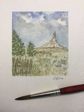 Load image into Gallery viewer, "Chimney Rock" original watercolor painting
