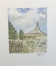 Load image into Gallery viewer, "Chimney Rock" original watercolor painting