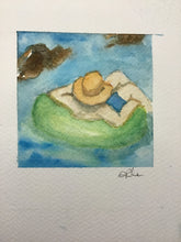 Load image into Gallery viewer, "Lazy River" original watercolor painting