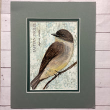 Load image into Gallery viewer, Eastern Phoebe, 5 x7 original mixed media painting, Day 26 of 100