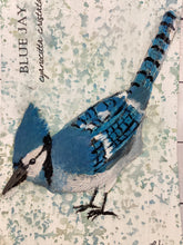 Load image into Gallery viewer, Blue Jay, 5x7 original mixed media painting, 47 of 100