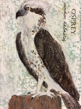 Load image into Gallery viewer, Osprey, 5x7 original mixed media painting, 49 of 100