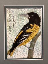 Load image into Gallery viewer, Baltimore Oriole, 5x7 original mixed media painting, Day 64 of 100