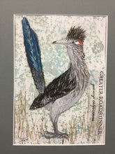 Load image into Gallery viewer, Greater Roadunner, 5x7 original mixed media painting, 71 of 100
