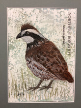 Load image into Gallery viewer, Northern Bobwhite, 5x7 original mixed media painting, 77 of 100