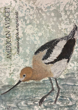 Load image into Gallery viewer, American Avocet, 5x7 original mixed media painting, 78 of 100