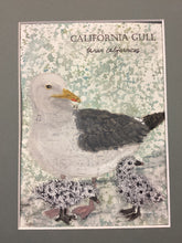 Load image into Gallery viewer, California Gull, 5x7 original mixed media painting, 80 of 100