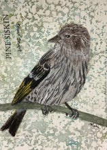 Load image into Gallery viewer, Pine Siskin, 5x7 original mixed media painting, 93 of 100