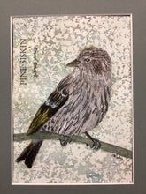 Load image into Gallery viewer, Pine Siskin, 5x7 original mixed media painting, 93 of 100