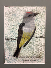 Load image into Gallery viewer, Western Kingbird, 5x7 original mixed media painting, 96 of 100