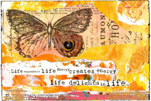 Load image into Gallery viewer, "Life delights in Life" blank Greeting Card from my artwork