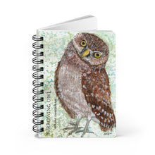 Load image into Gallery viewer, Burrowing Owl 5x7" notebook, Birdwatcher's journal