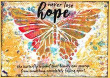 Load image into Gallery viewer, Never lose hope" blank Greeting Card from my artwork