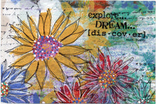 Load image into Gallery viewer, "Explore..Dream...Discover" blank Greeting Card from my artwork