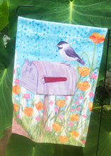 Load image into Gallery viewer, "Waiting for the Mail" double sided yard flag