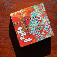 Load image into Gallery viewer, Conversation Cubes Wooden Block Puzzle, original handcrafted gift