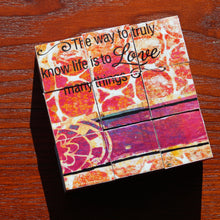 Load image into Gallery viewer, Conversation Cubes Wooden Block Puzzle, original handcrafted gift