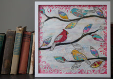 Load image into Gallery viewer, Friends Of Eileen 12x12 original framed mixed media painting