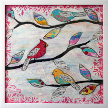 Load image into Gallery viewer, Friends Of Eileen 12x12 original framed mixed media painting