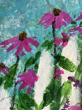 Load image into Gallery viewer, "Fence with Flowers" original acrylic painting