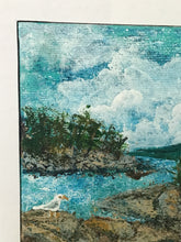Load image into Gallery viewer, "Vancouver Bay" original acrylic painting with frame