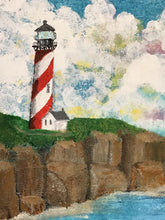 Load image into Gallery viewer, "Sentinal Cove" original acrylic painting on gallery wrapped canvas