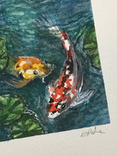 Load image into Gallery viewer, "Couple of Koi" original watercolor painting