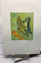 Load image into Gallery viewer, "Yellow Swallowtail" original watercolor painting