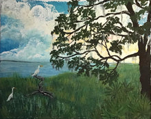 Load image into Gallery viewer, "In the Low Country" original acrylic painting with frame