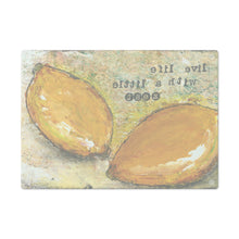 Load image into Gallery viewer, Live Life With a Little Zest Glass Cutting Board
