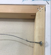 Load image into Gallery viewer, "Waiting for the Mail" one of a kind mixed media artwork on gallery wrapped canvas