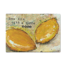 Load image into Gallery viewer, Live Life With a Little Zest Glass Cutting Board
