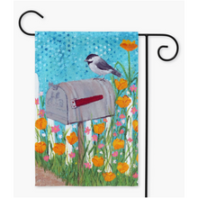 Load image into Gallery viewer, "Waiting for the Mail" double sided yard flag